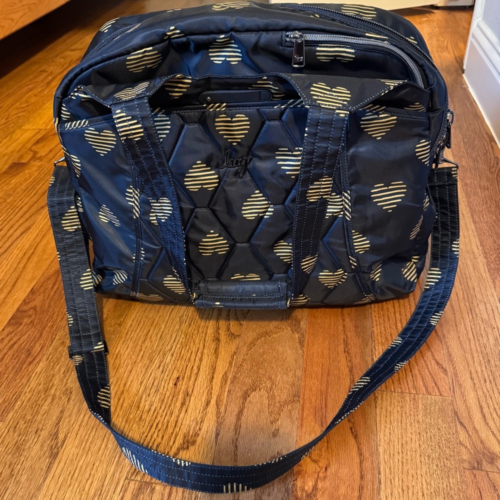 RARE! Lug Pontoon Weekender Bag in Hearts Gold